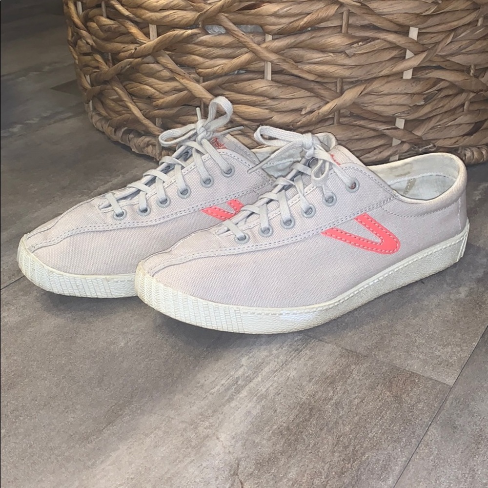 Gray/lilac and Pink Tretorn Sneakers Size 8